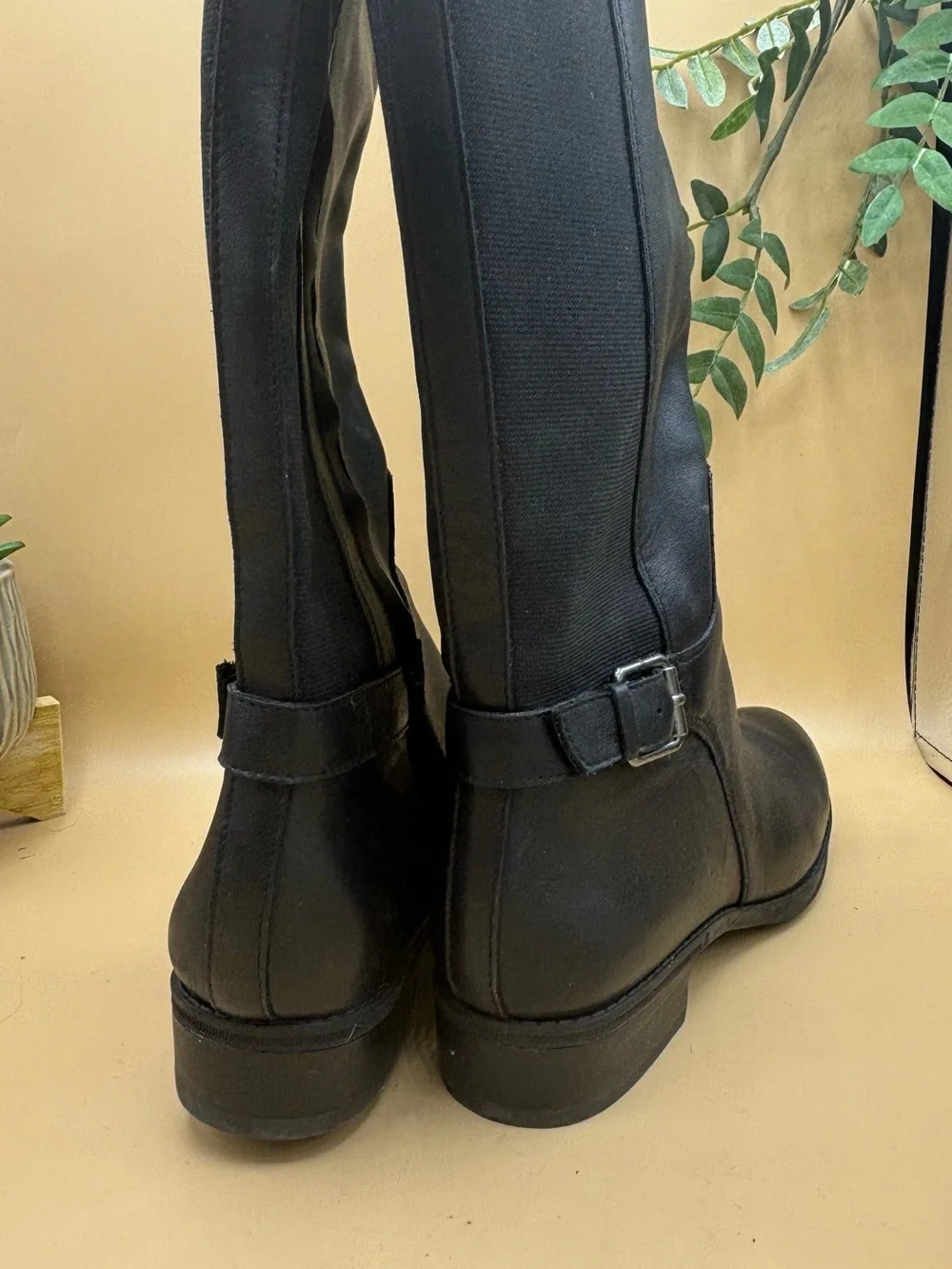 Sam Edelman Black Leather Over-the-Knee Riding Boots Women’s Size 6.5M